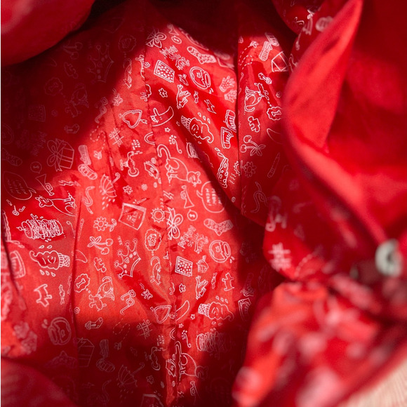 Little Miss Matched Girl's‎ Black Red White Duffel Bag Zipper Closure - Picture 5 of 12